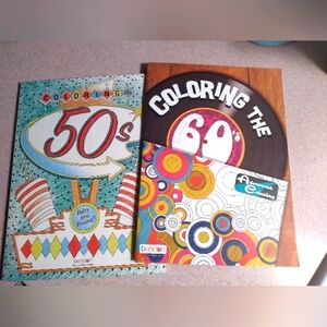 Lot of (2) 50s & 60s coloring books